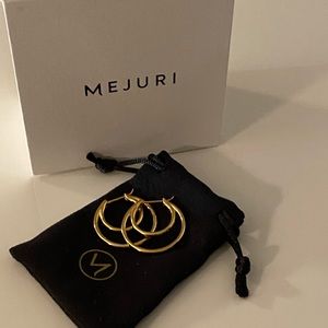 Mejuri Crescent Midi Hoops